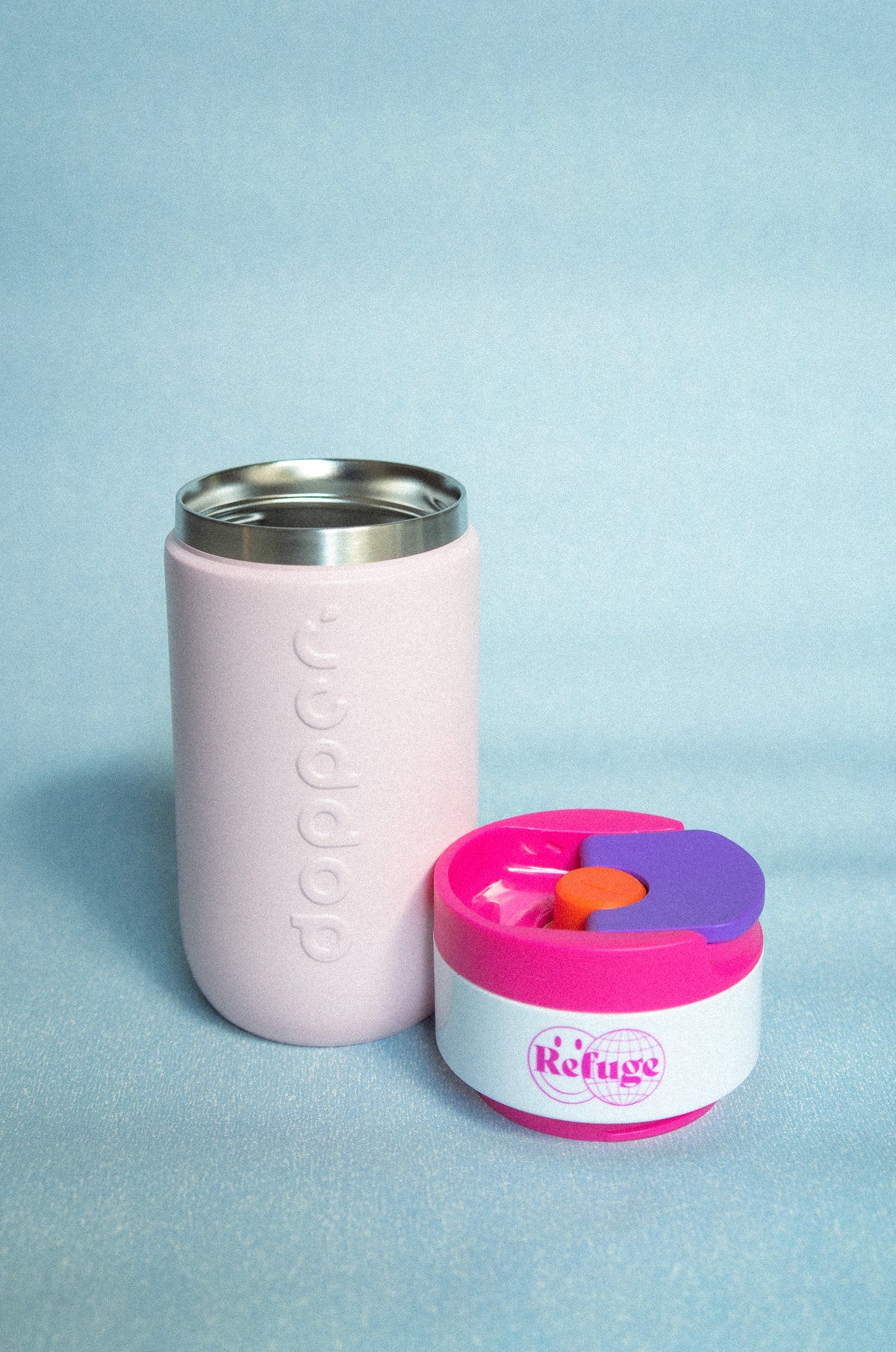 Refuge Worldwide x Dopper Travel Mugs
