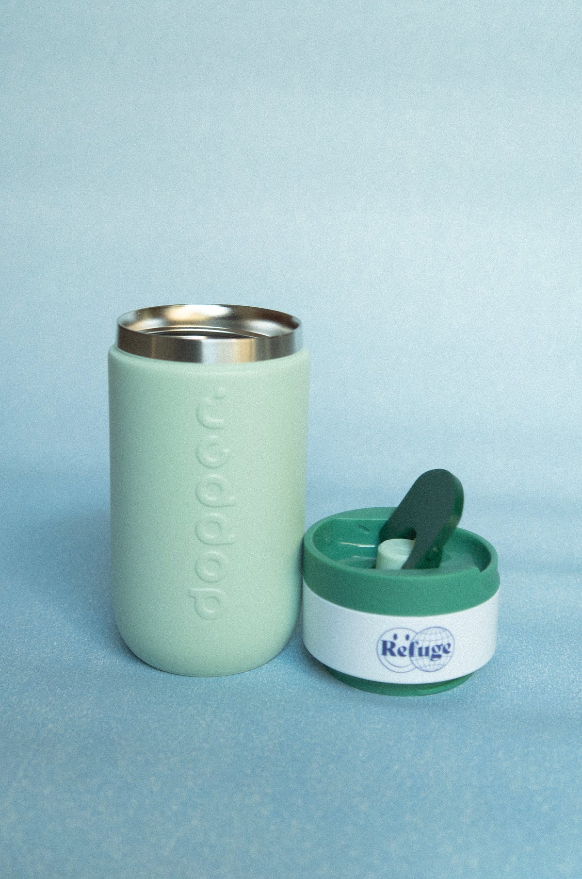 Refuge Worldwide x Dopper Travel Mugs